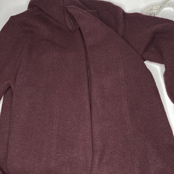 Loft Woman's Open Cardigan Sweater, Burgandy, Size XS, Super Soft - Picture 4 of 6
